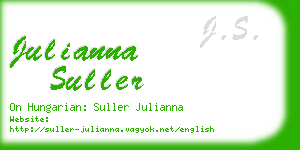 julianna suller business card